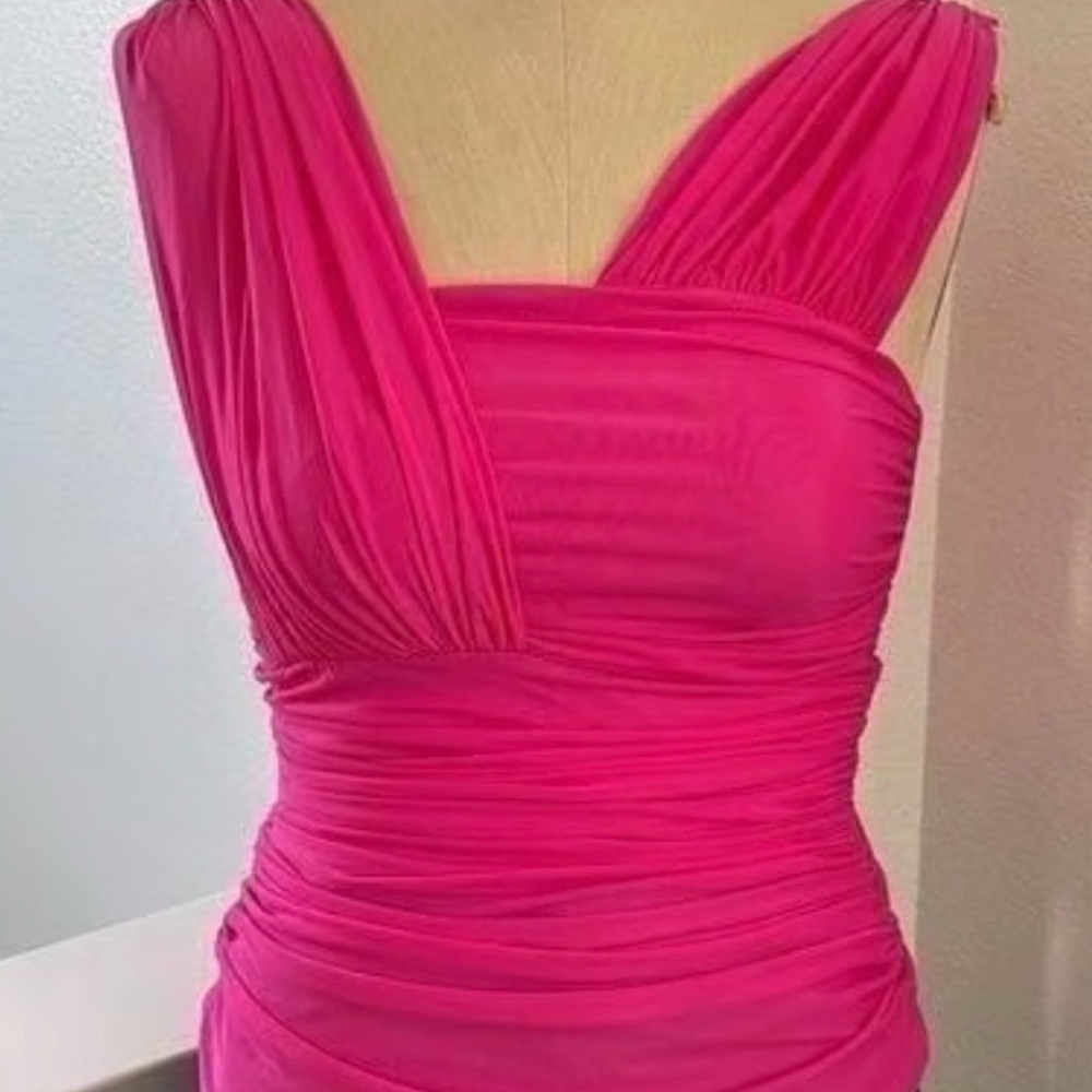6664- PINKO LALABEL TOP -FUCHSIA-Large